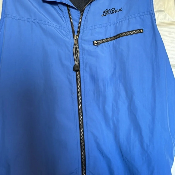 L.L. Bean women’s vintage blue full zip utility hiking vest size large - Picture 3 of 10